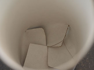 Making a paper pot